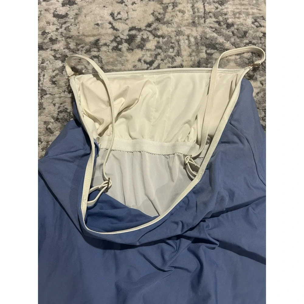Michael Kors Women's Blue‎ And White Swimsuit Dress Size 14 - Picture 5 of 6